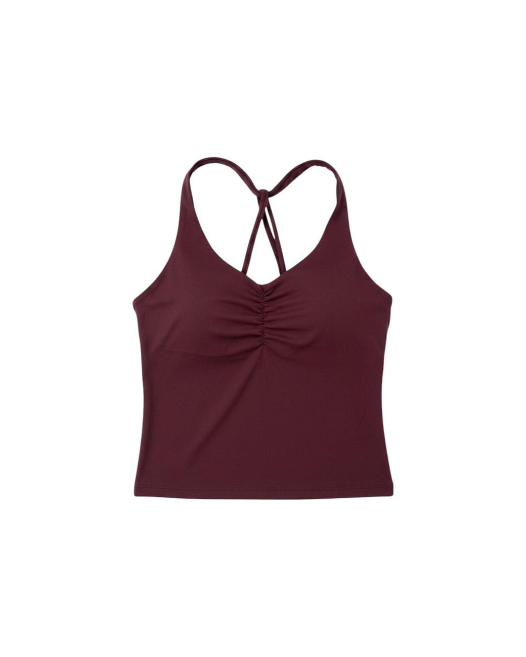 Raae Uk Purple Burgundy Sculpt Scrunch Top