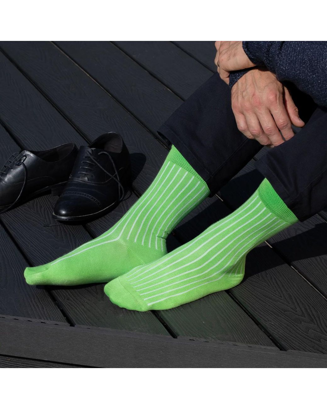 Peper Harow - Made in England Green Three Pack Essential Socks for men