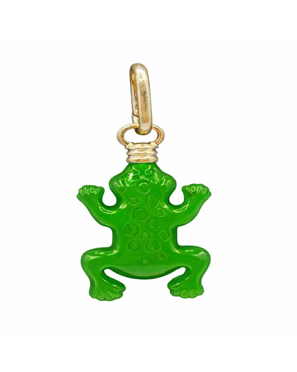Michael Nash Jewelry Green Jade Frog Charm