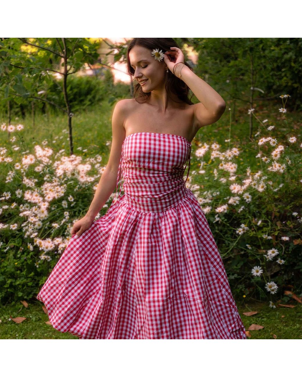 Amy Lynn Pink Alexa Gingham Puffball Dress