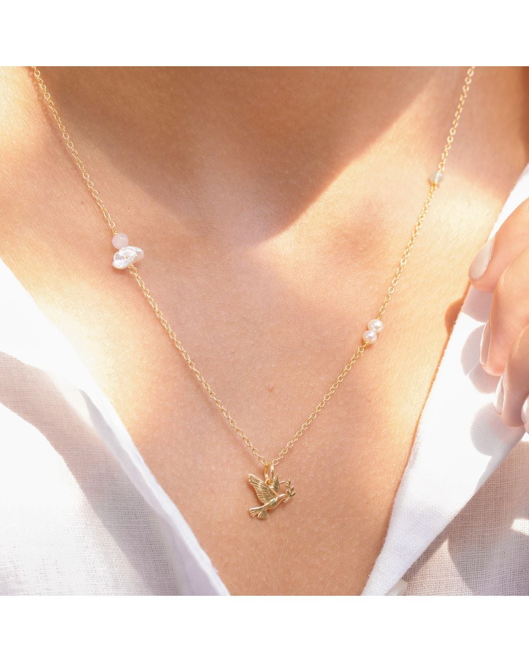 With Love Darling Metallic Peace Gaia Necklace