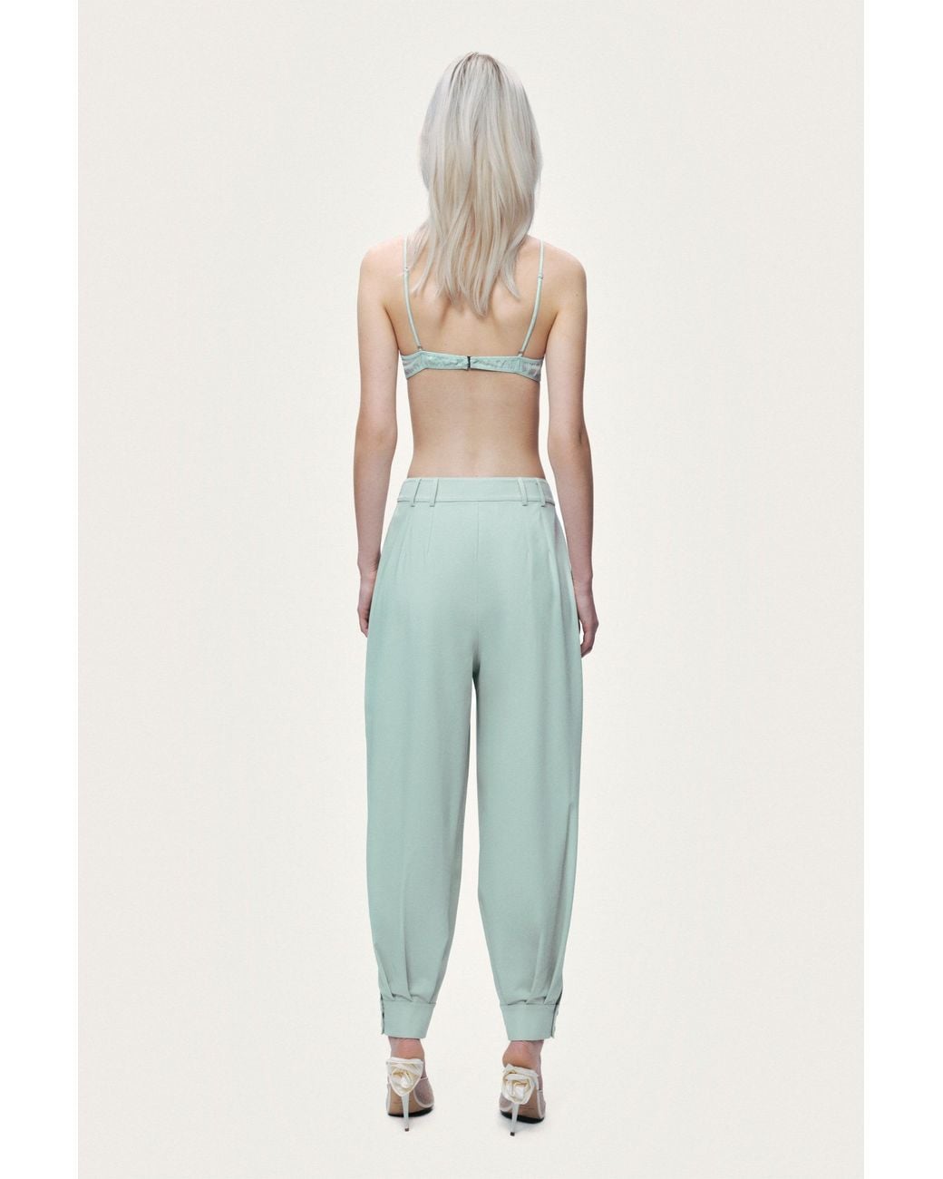 Nocturne Green Draped Harem Trousers