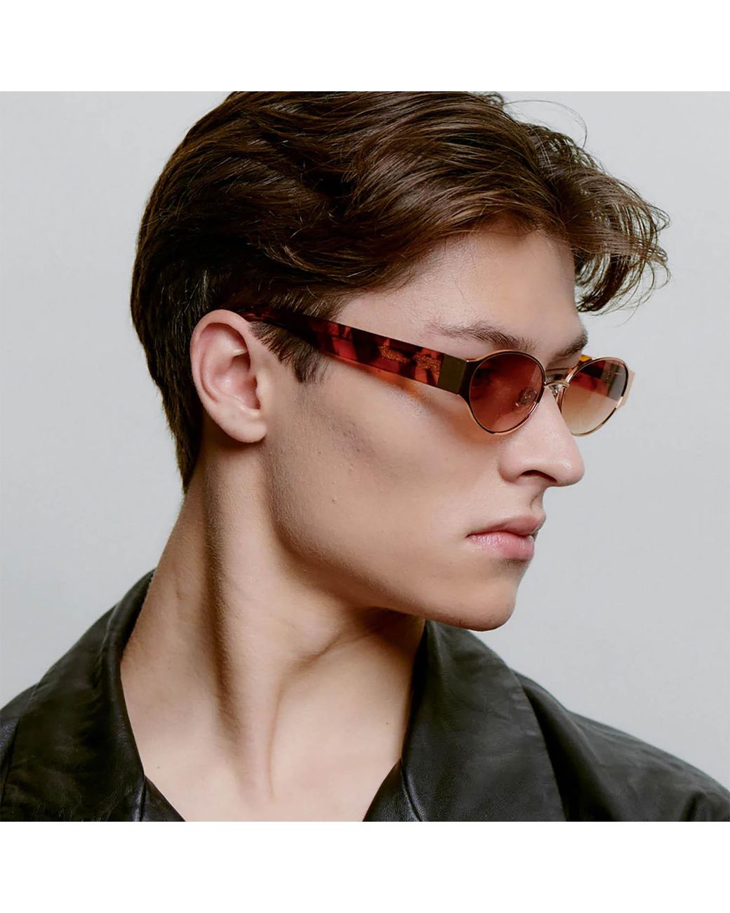 A.Kjærbede Brown Bella Sunglasses Rosegold Havana