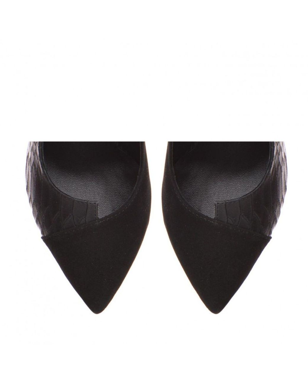 The 5Th Element Black Selma Print & Suede Stiletto Pumps