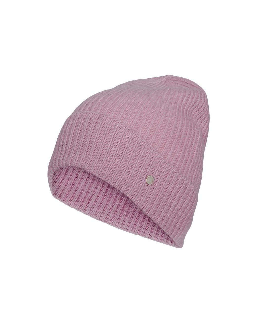 tirillm Purple Holly Rib Knitted Cashmere Beanie, Dusty