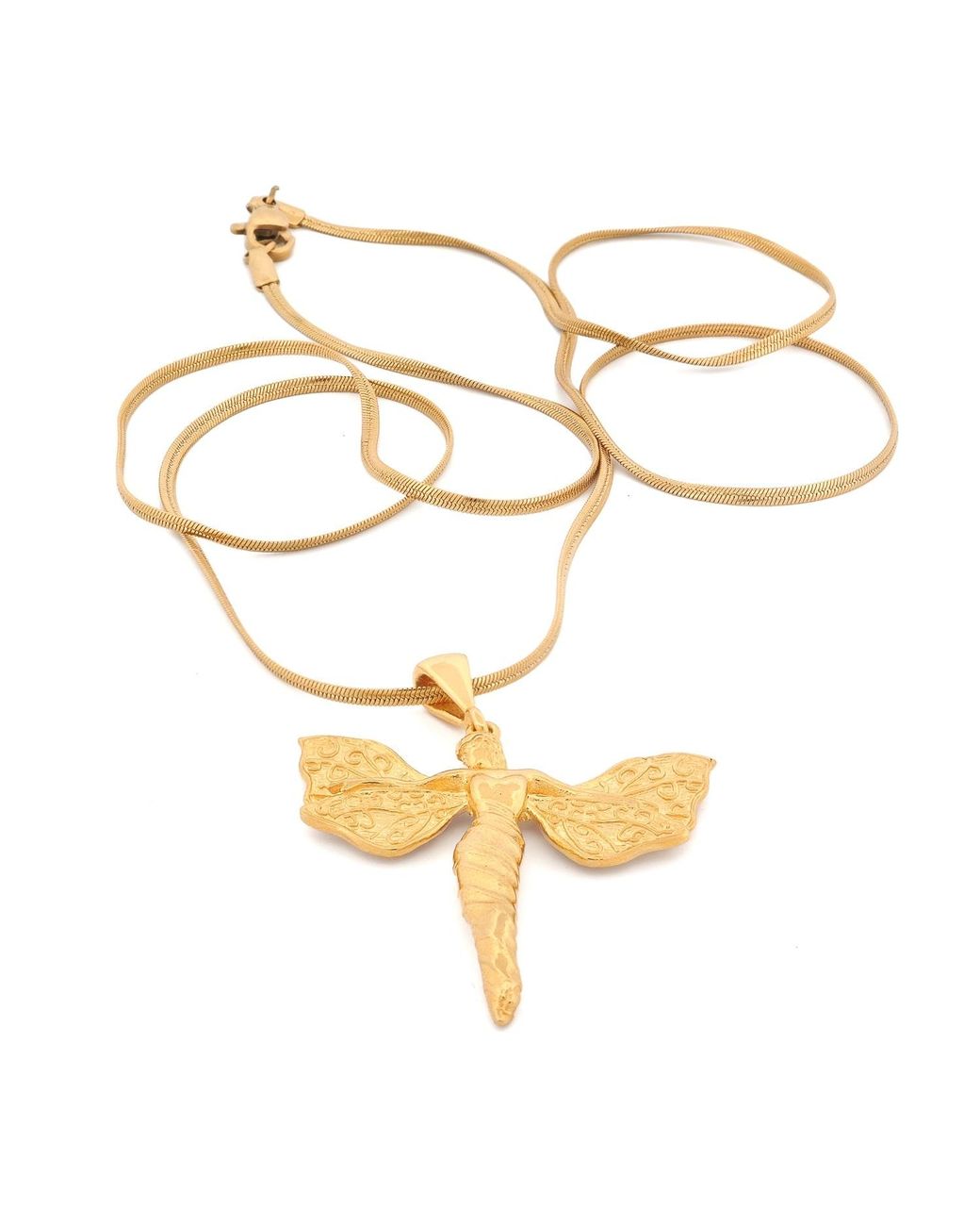 Ebru Jewelry Metallic Heavenly Guardian Vermeil Necklace