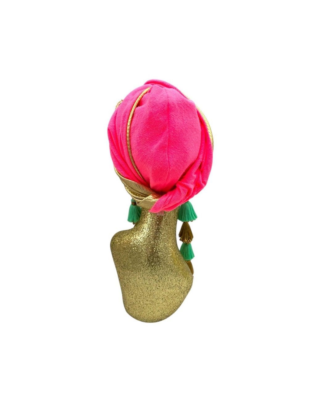 Julia Clancey Red Golden Zia Lizard Reversible Dorado Turban