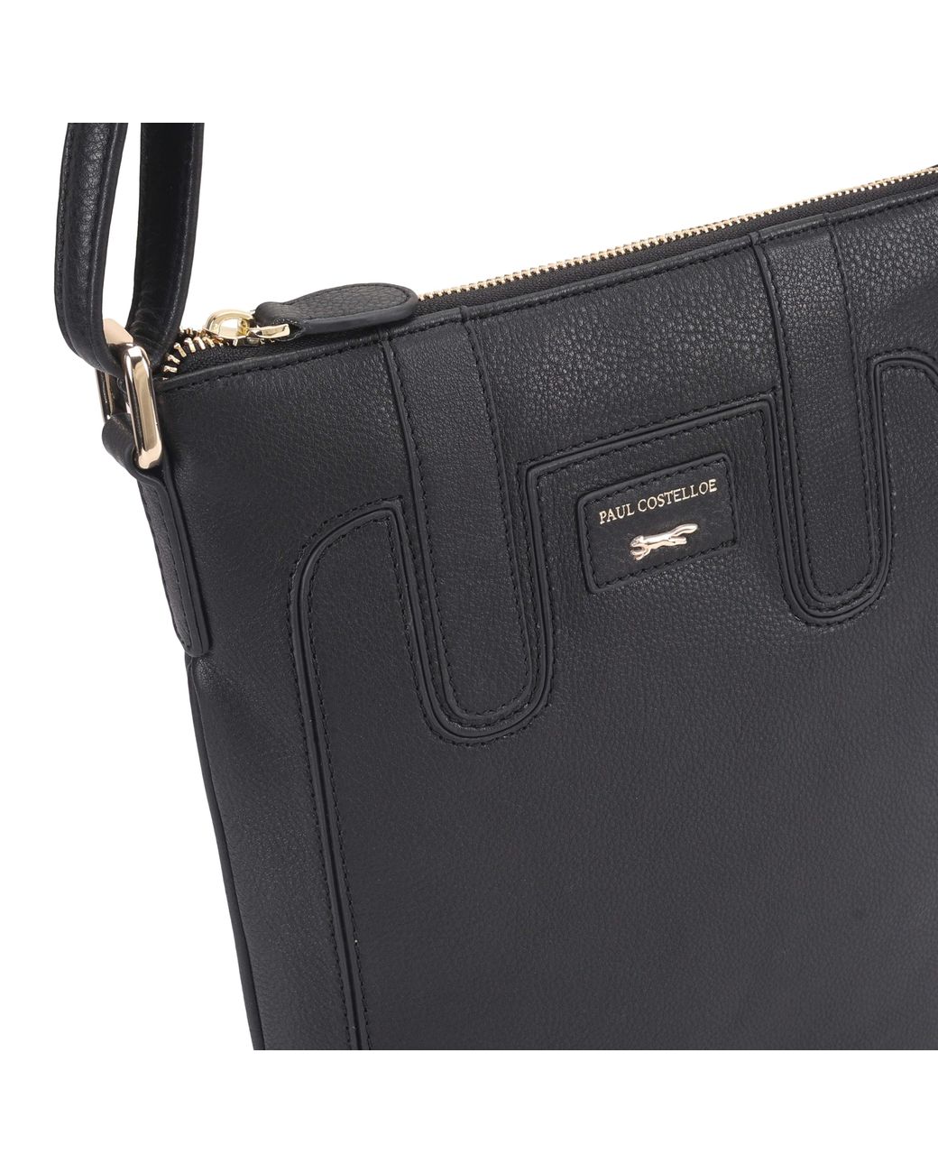 Paul Costelloe Black Marble Crossbody Bag