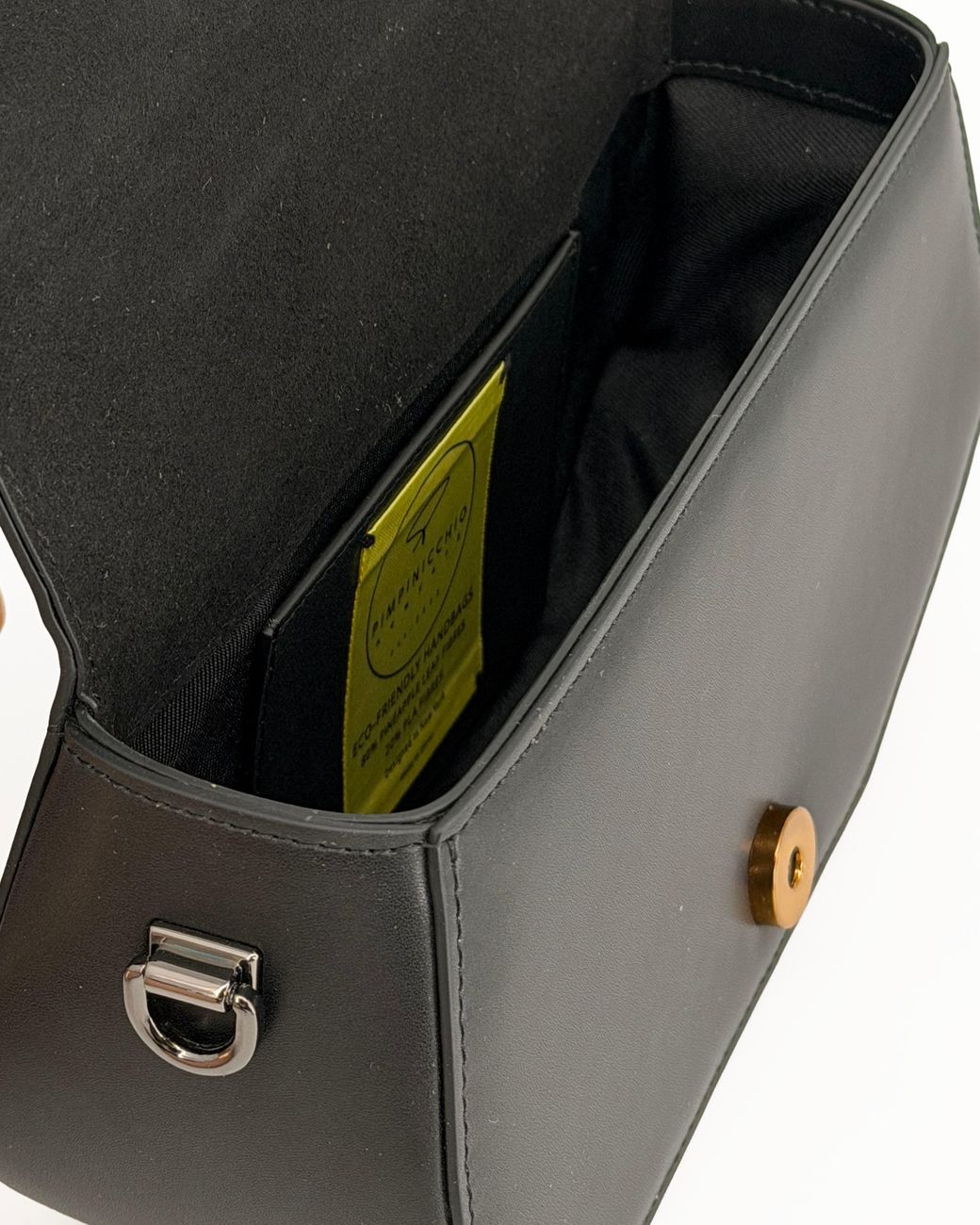 Pimpinicchio New York Black Dey Asymmetrical Shoulder Bag
