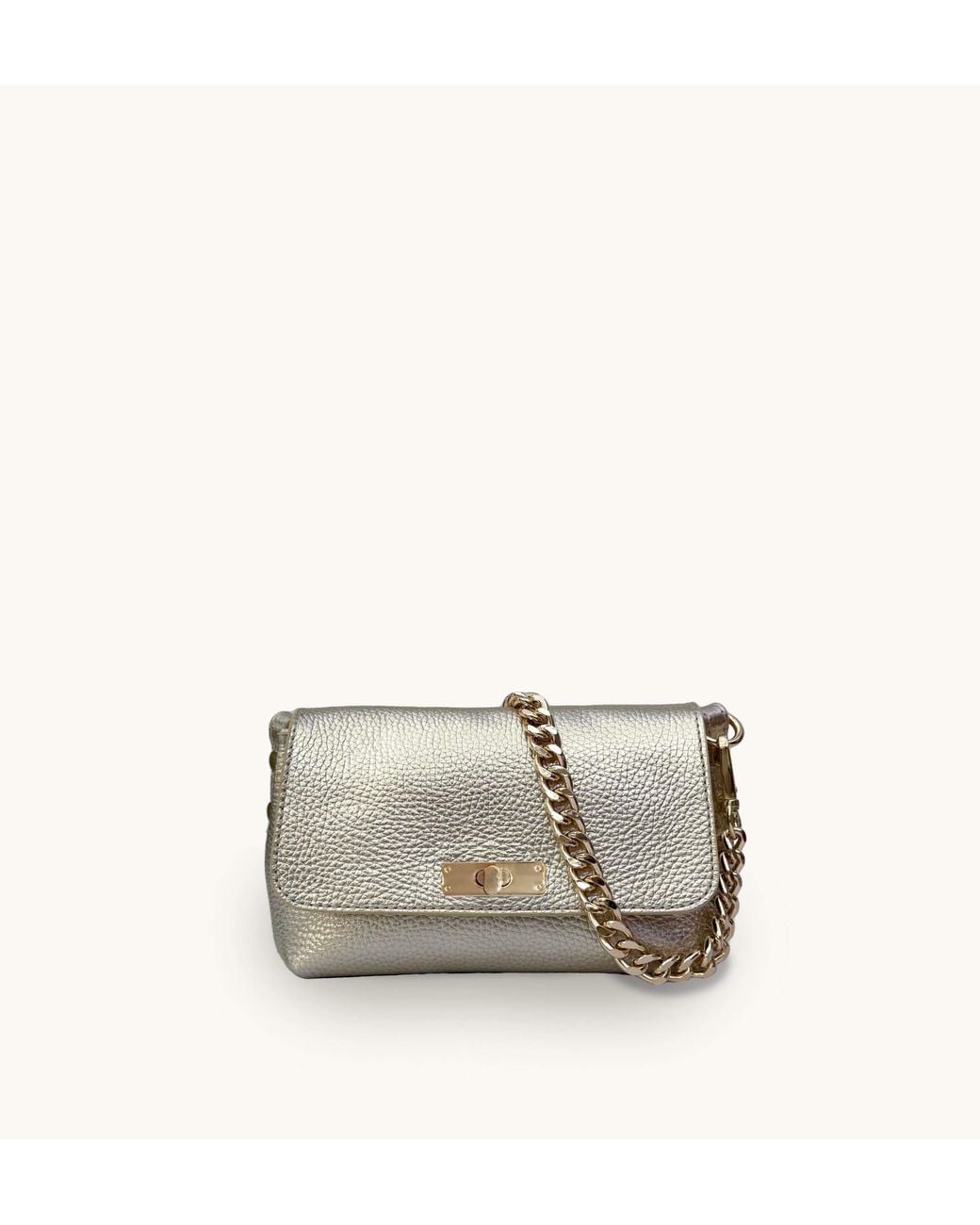 Apatchy London Gray The Maisie Mini Leather Bag