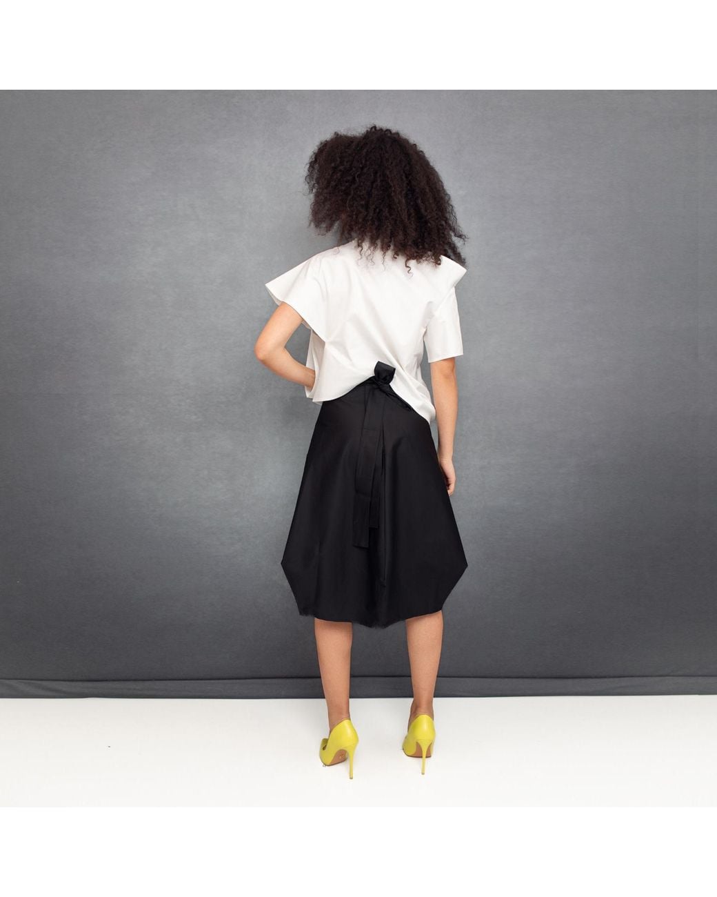 Bianca Popp Black Wrapped Skirt