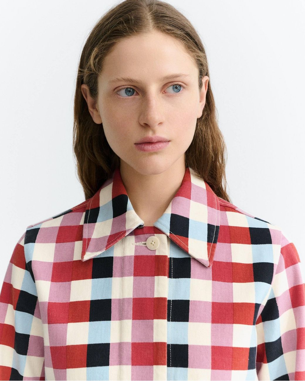 Thinking Mu Red Check Cheshire Astrid Jacket