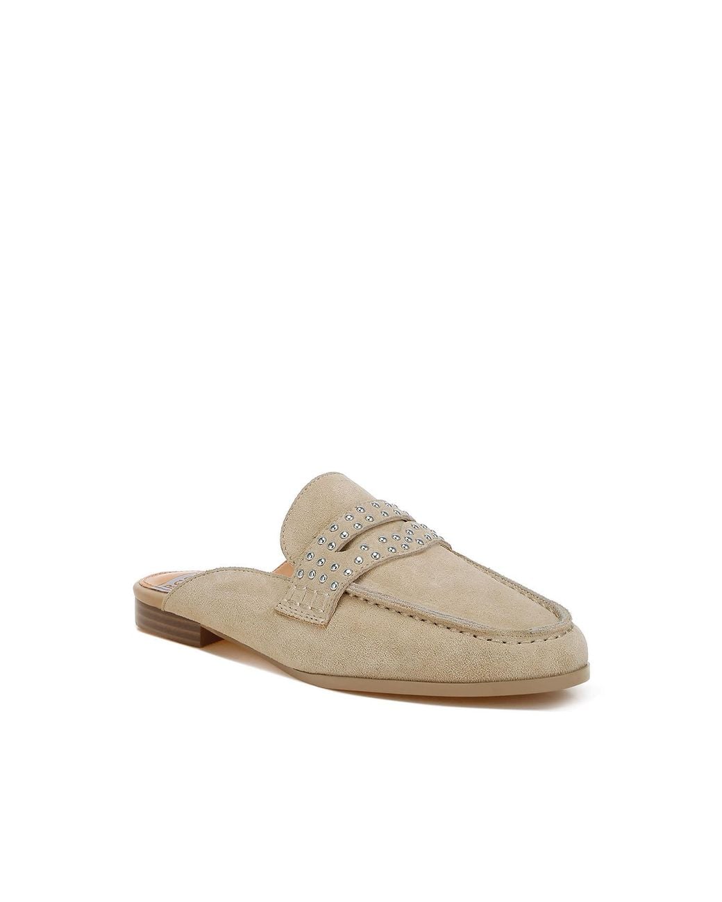 Rag & Co Natural Neutrals Eve Park Stud Embellished Penny Strap Mules