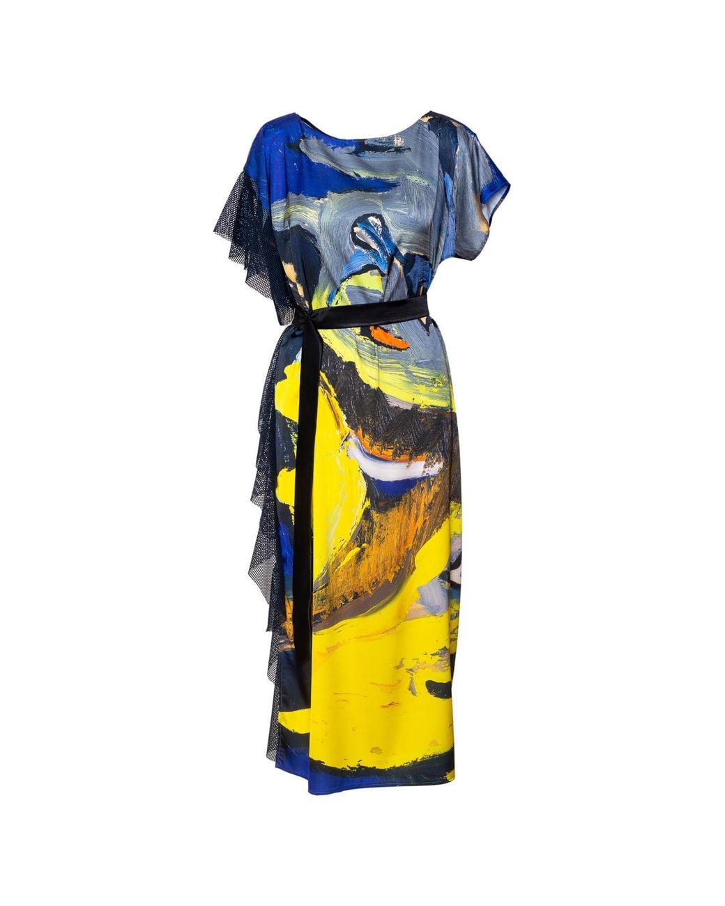 ARTISTA Blue Bird Printed Maxi Dress