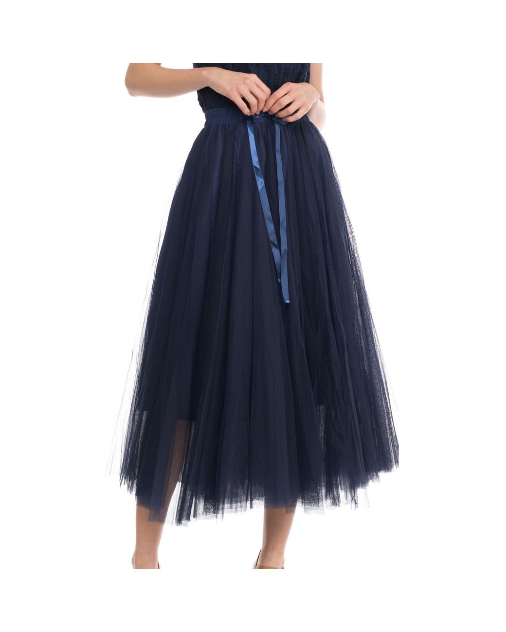 Tantra Spain Sl Blue A-Line Tulle Skirt With Elastic Waistband
