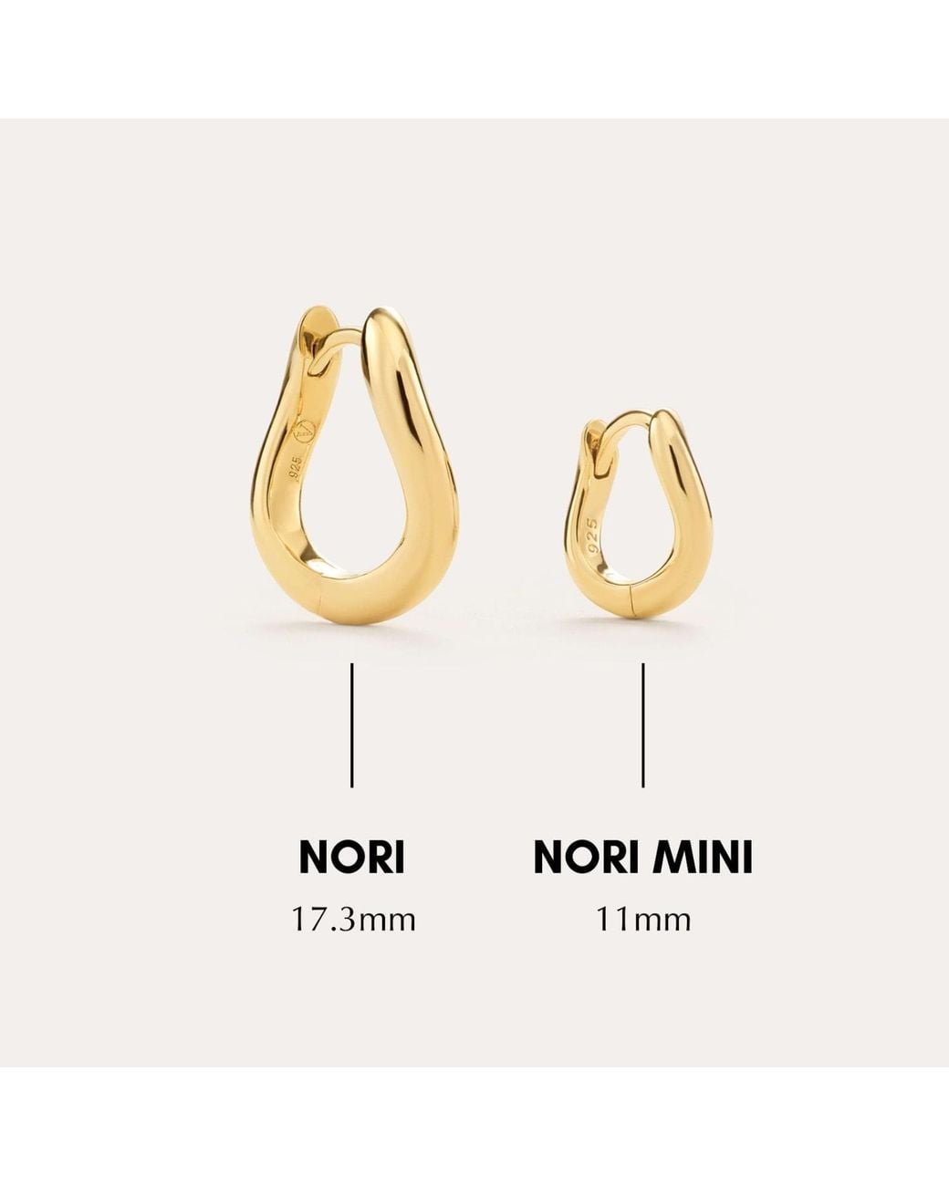 Vanhi Metallic Nori Mini Twisted Huggies