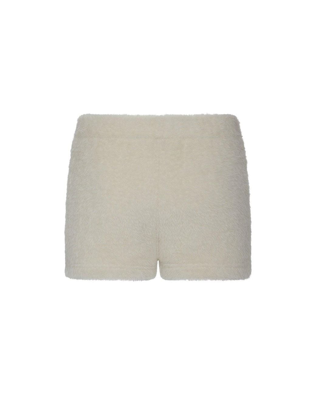 No'design White Neutrals Noa Ecru Mini Shorts
