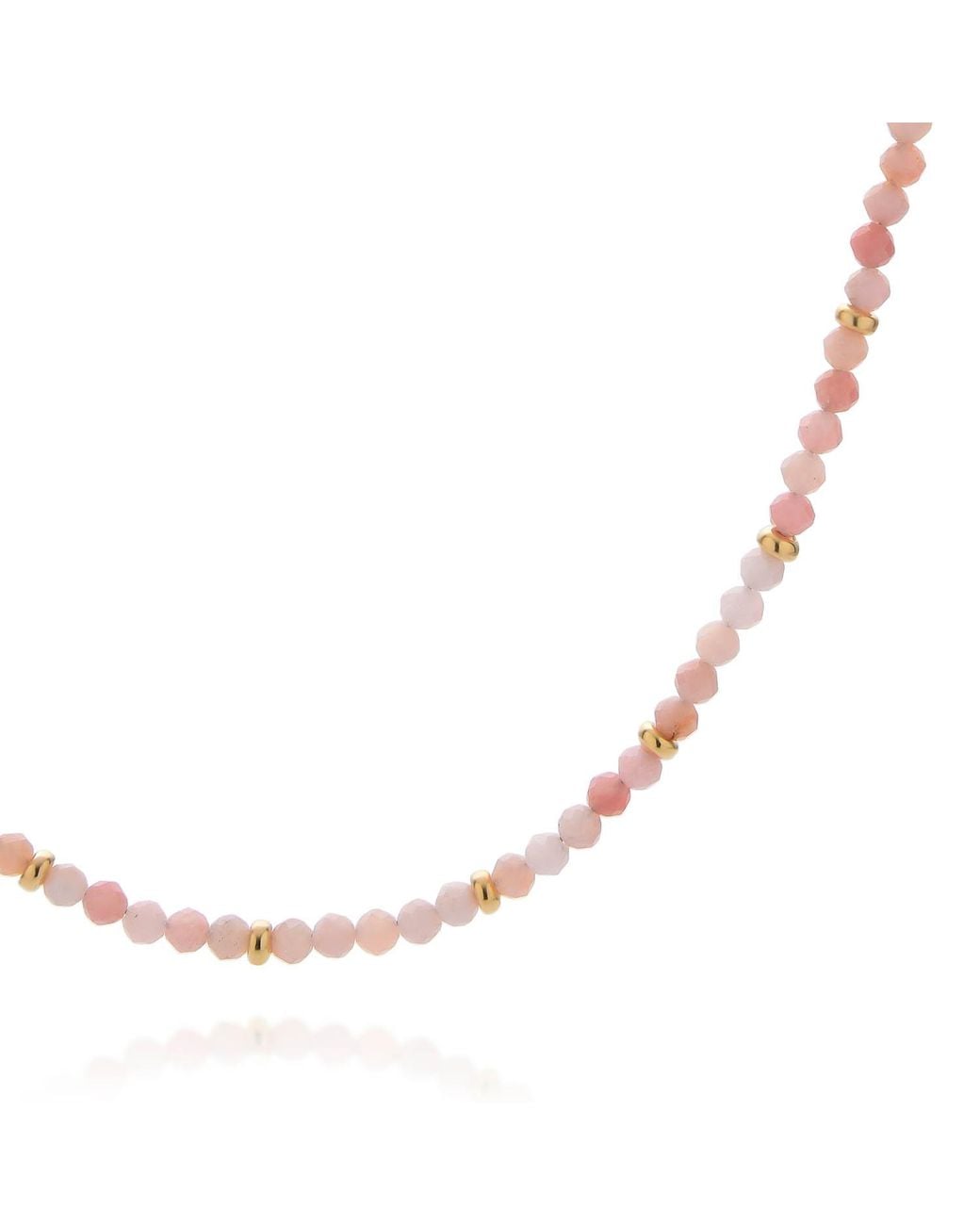 Nellou Jewellery Metallic Opal October Birthstone Orbit Necklace