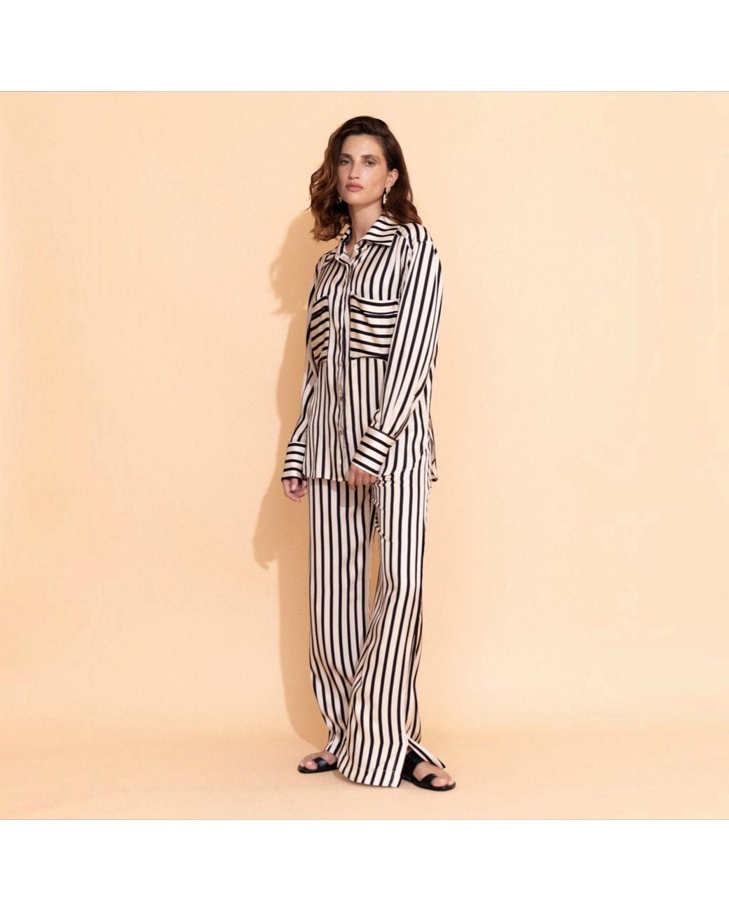 Casa Lélé Black The Sasha Button Down