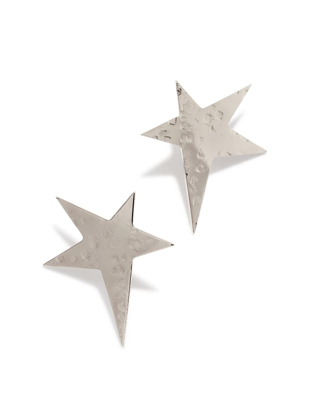 Jaredjamin White Shooting Star Clip On Earrings
