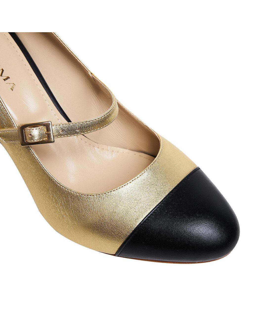 Ginissima Metallic Carrie Round Toe Mary-Jane