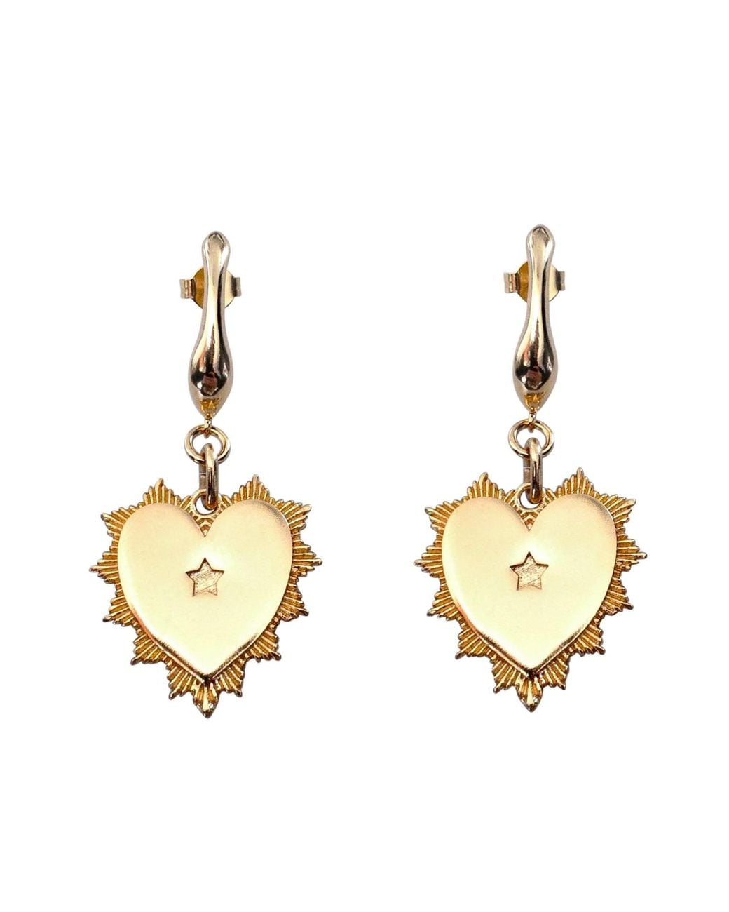 IN CAUDA VENENUM Metallic Yoku Earrings