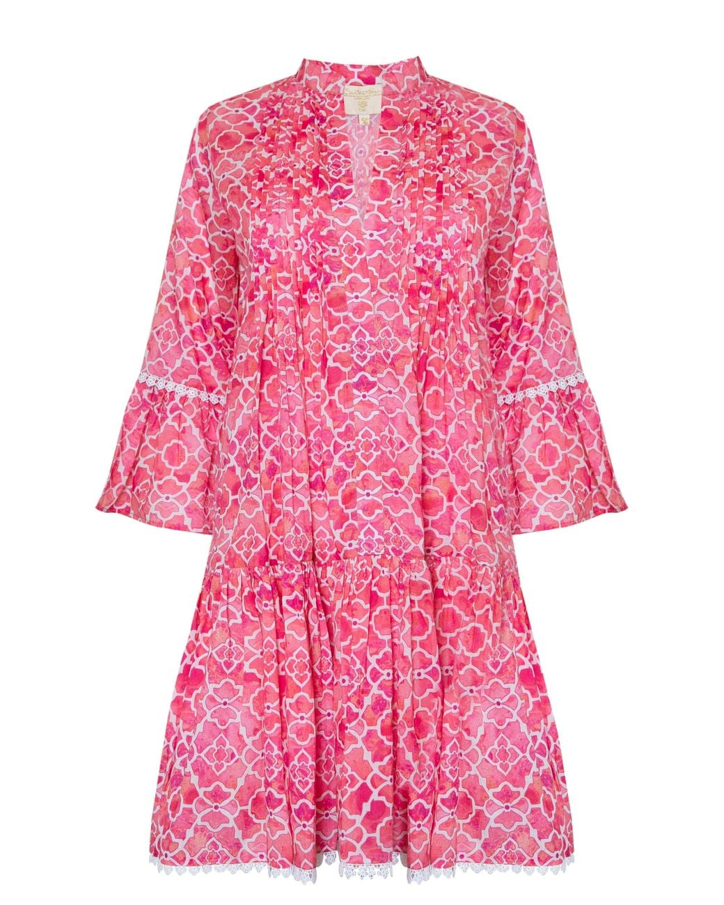 Sophia Alexia Pink Mosaic Mallorca Shirt Dress