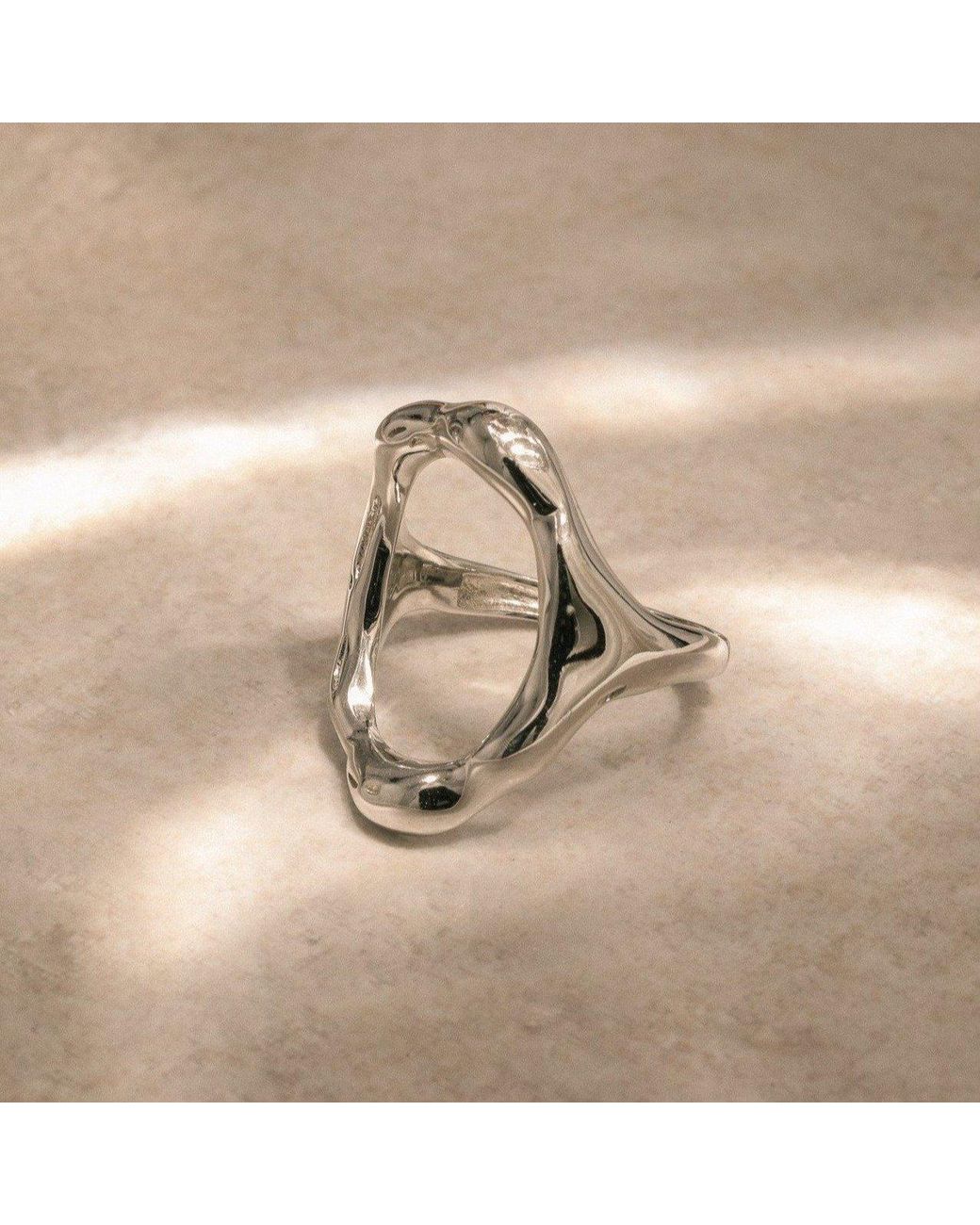 Lait & Lune White Koru Ring
