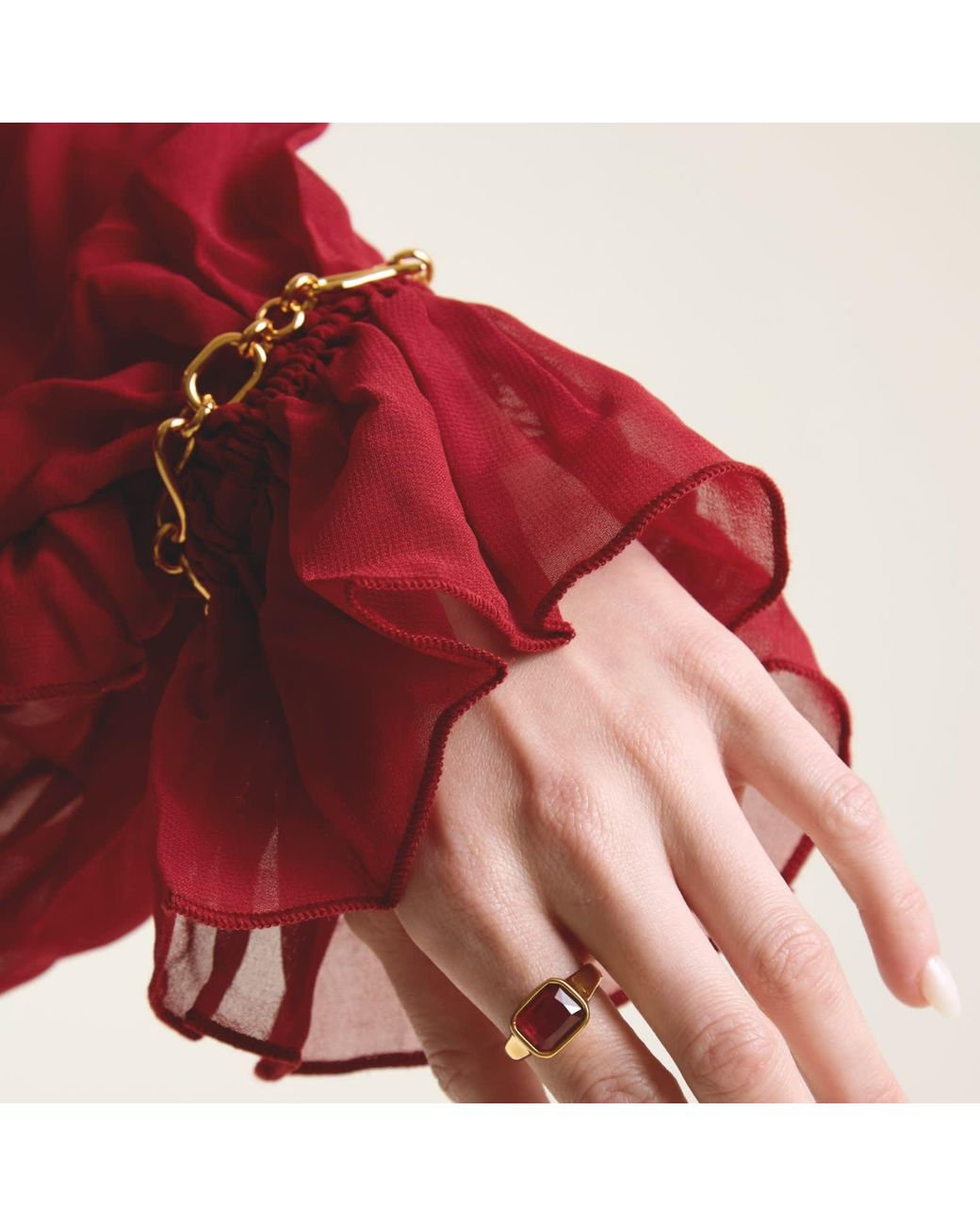 Ballinger Jewellery Metallic Swirl Chunky Chain Link Statement Bracelet