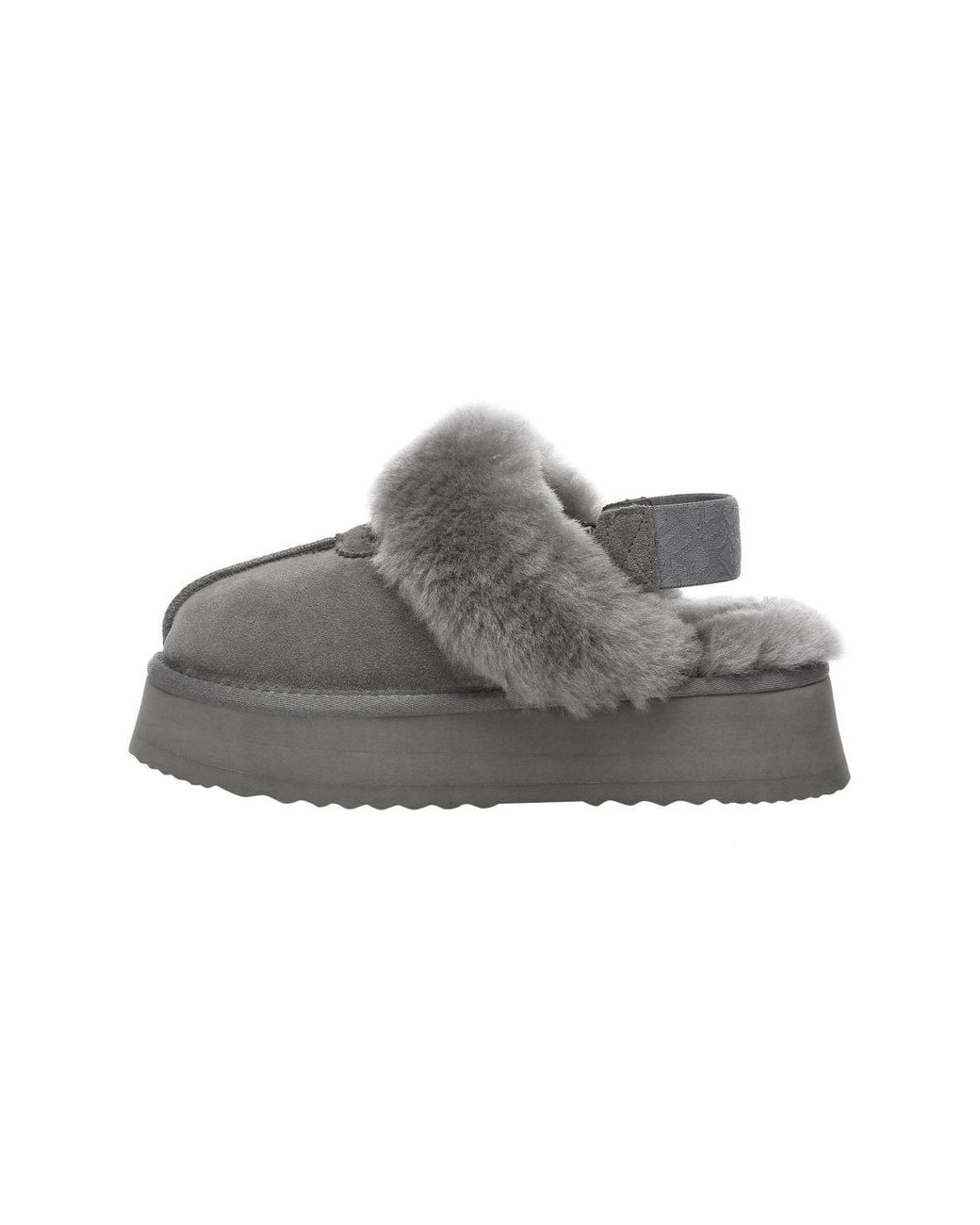 EverAu Australia Gray Wagtail Removable Strap Platform Slippers