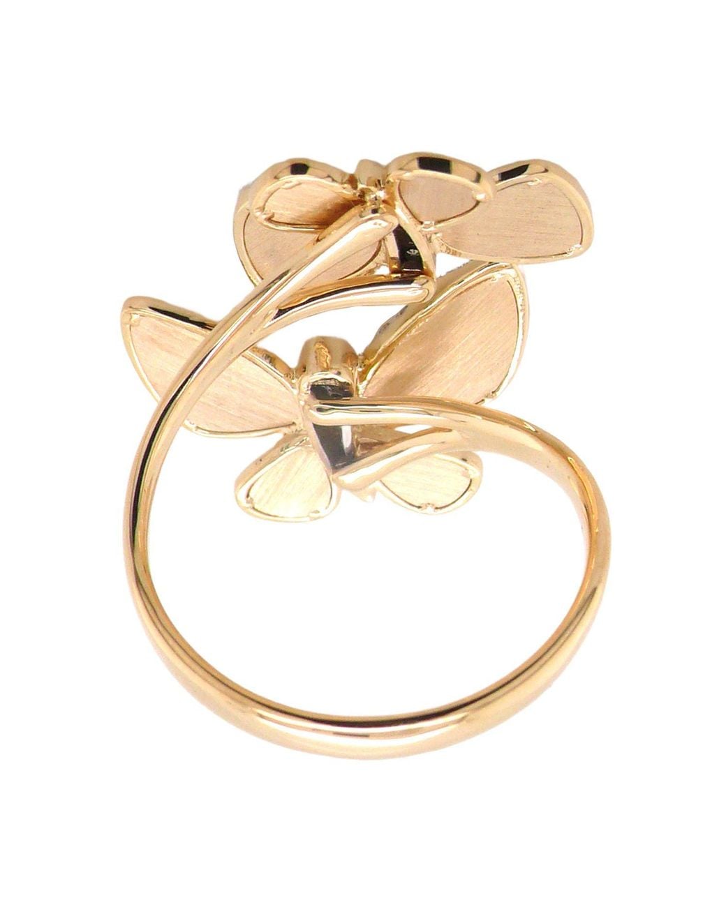 Artisan Metallic 18K Diamond Butterfly Bypass Ring