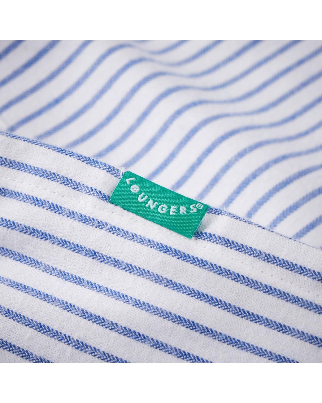 Lounge Blue Organic Cotton Loungewear Trousers-Pants And Striped Design for men