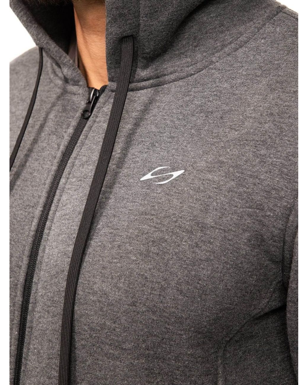 Saved Lab Gray Zip Hoodie for men