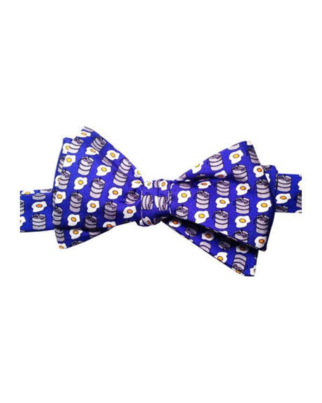 Lazyjack Press Blue Kegs & Eggs Bow Tie for men