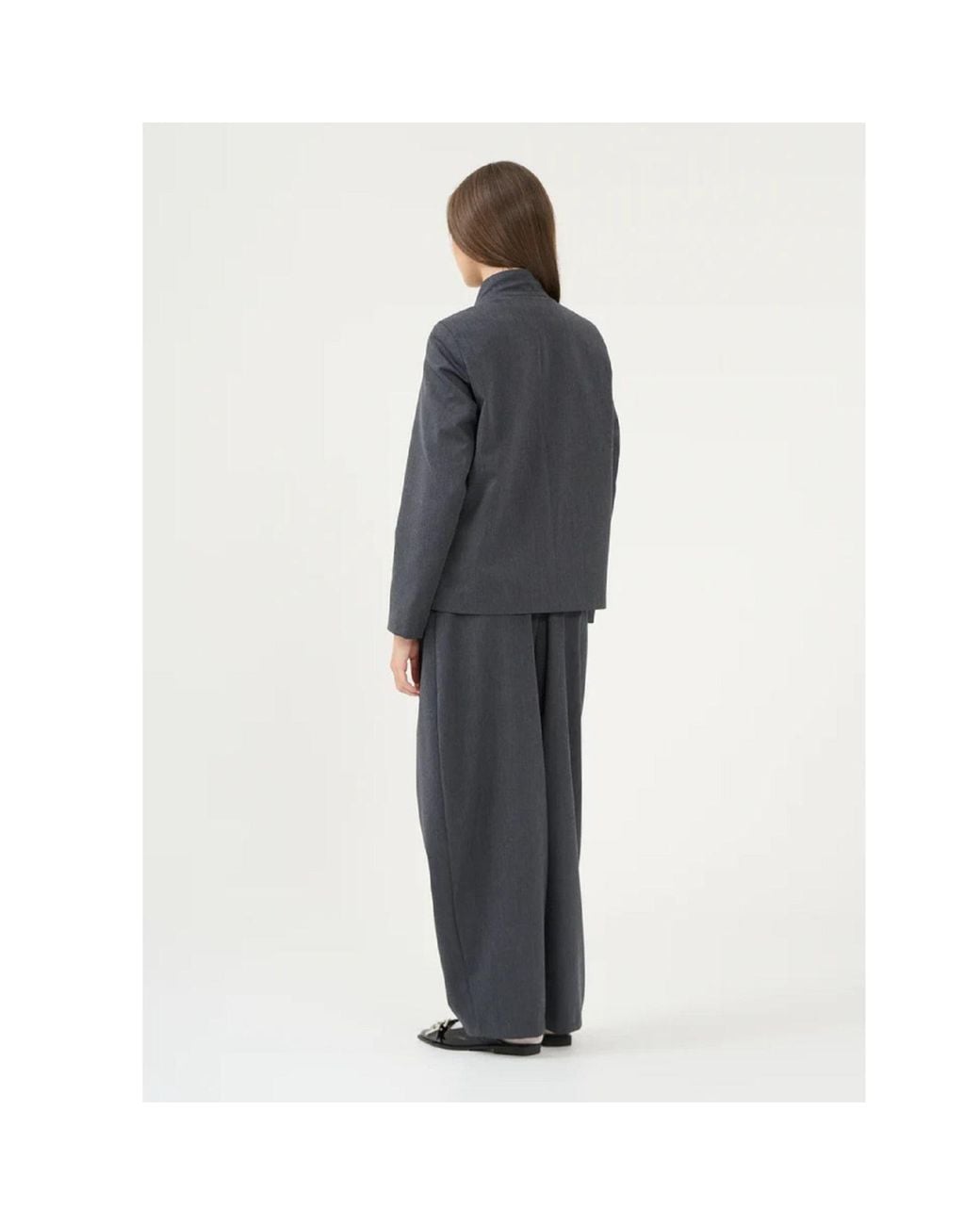 Win Out Gray Uncoventional Suit Blazer Wm for men