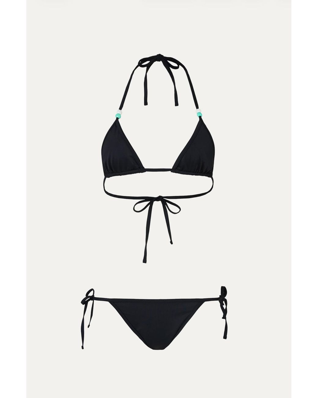 Par & Escala Black Iso Adjustable Tie-Side Bikini Bottom