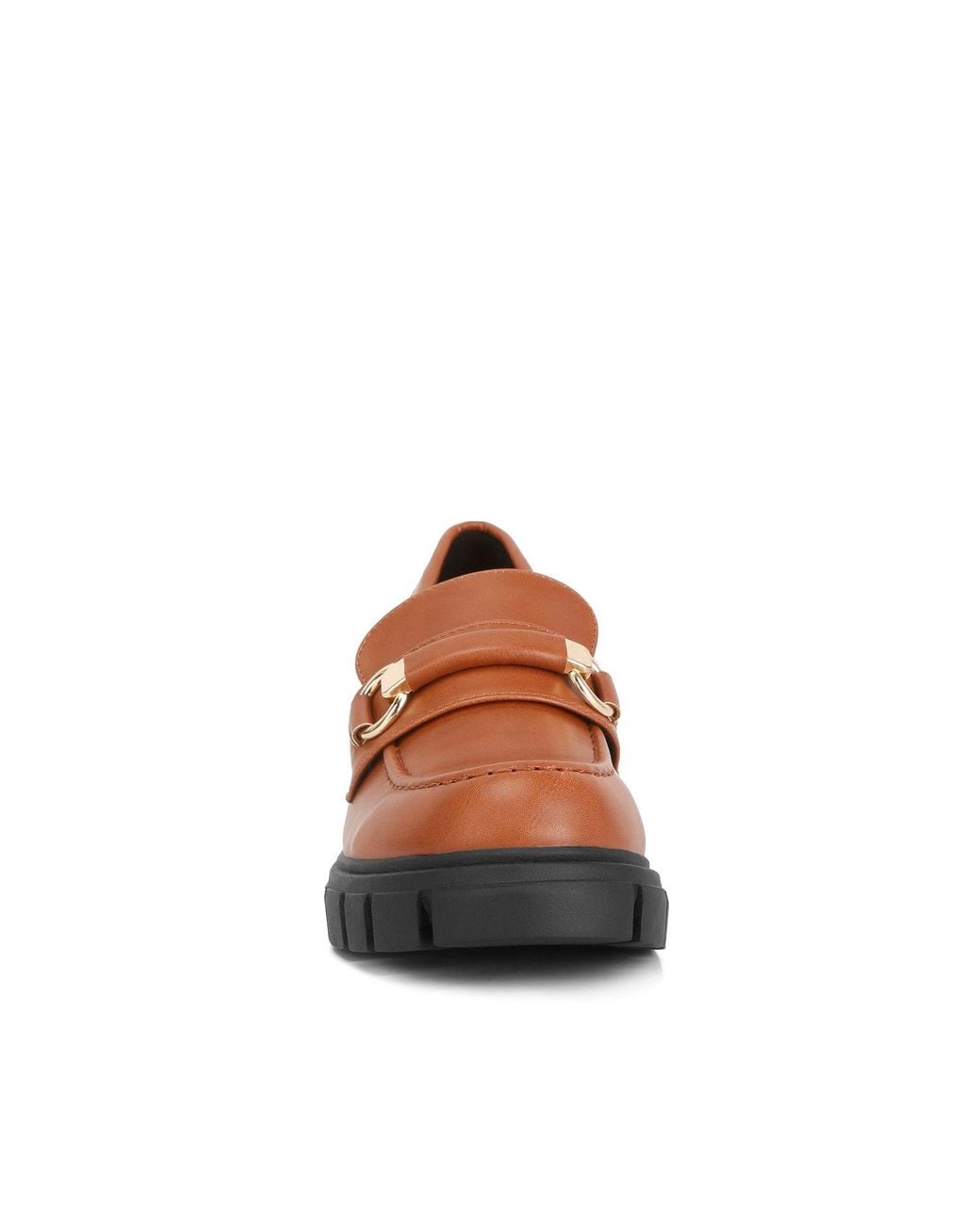 Rag & Co Brown Evangeline Chunky Platform Loafers