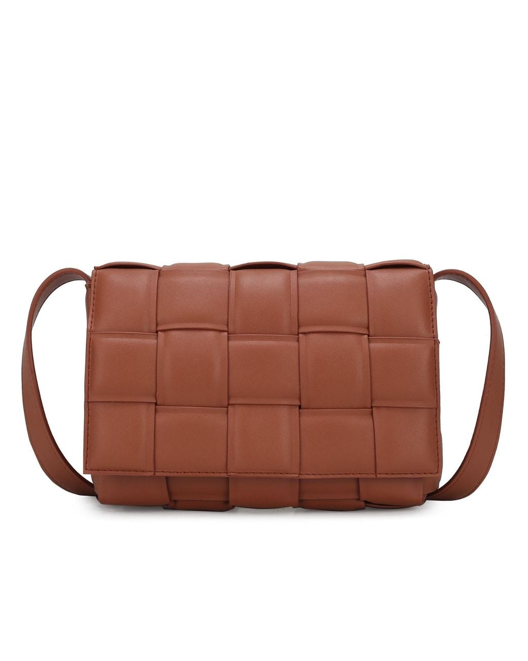 Mkf Collection - J'omor Brown Ginger Woven Shoulder Bag