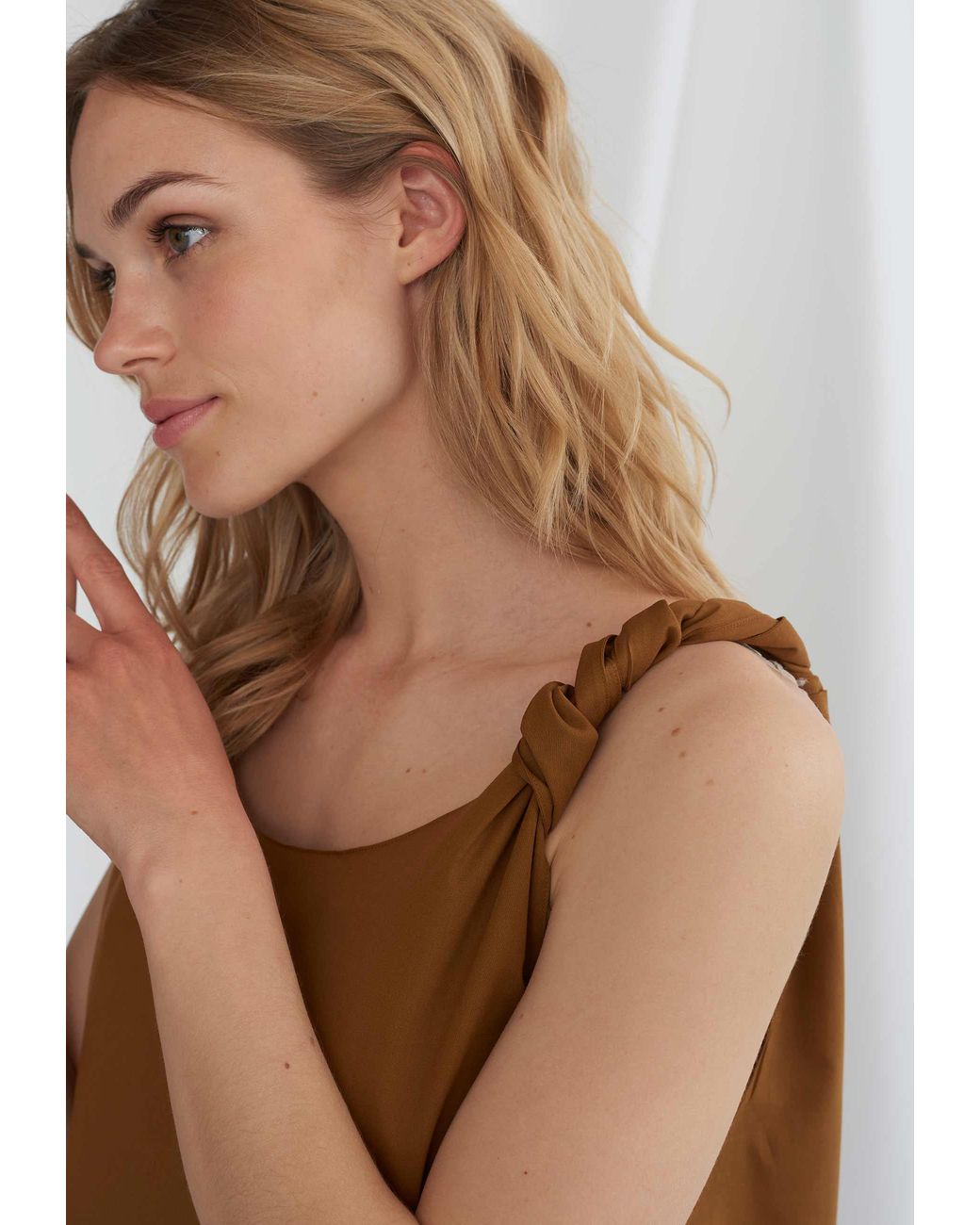 GROBUND Brown The Dagmar Dress