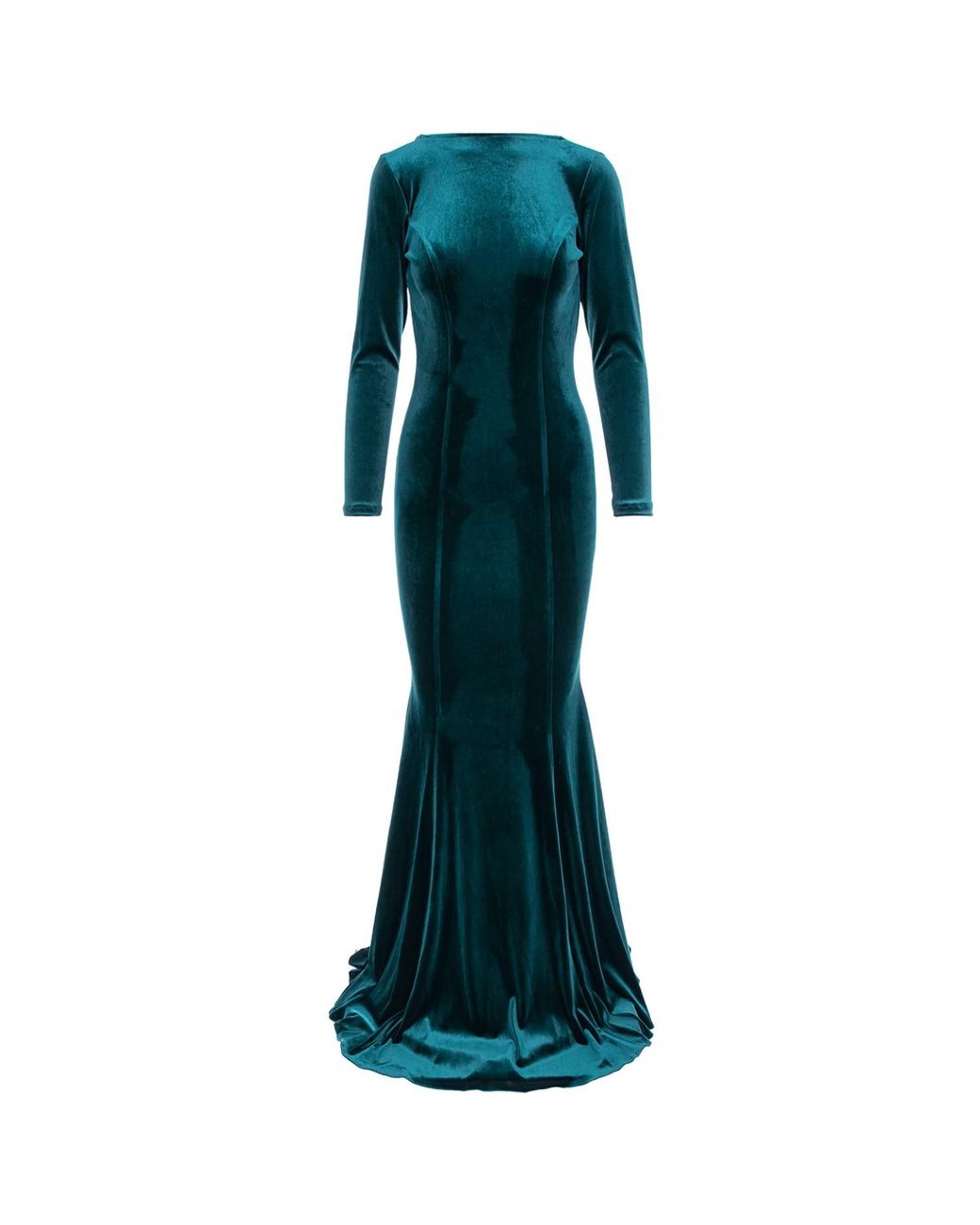 ROSERRY Green Melbourne Maxi Velvet Dress