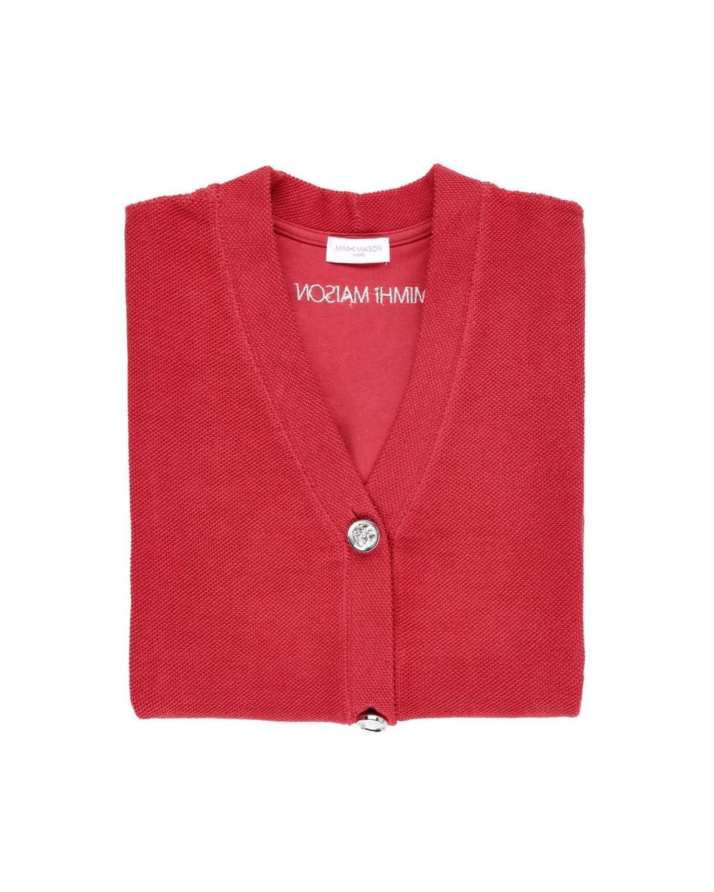 Mimhi Maison Red Rosie Cardigan – Raspberry