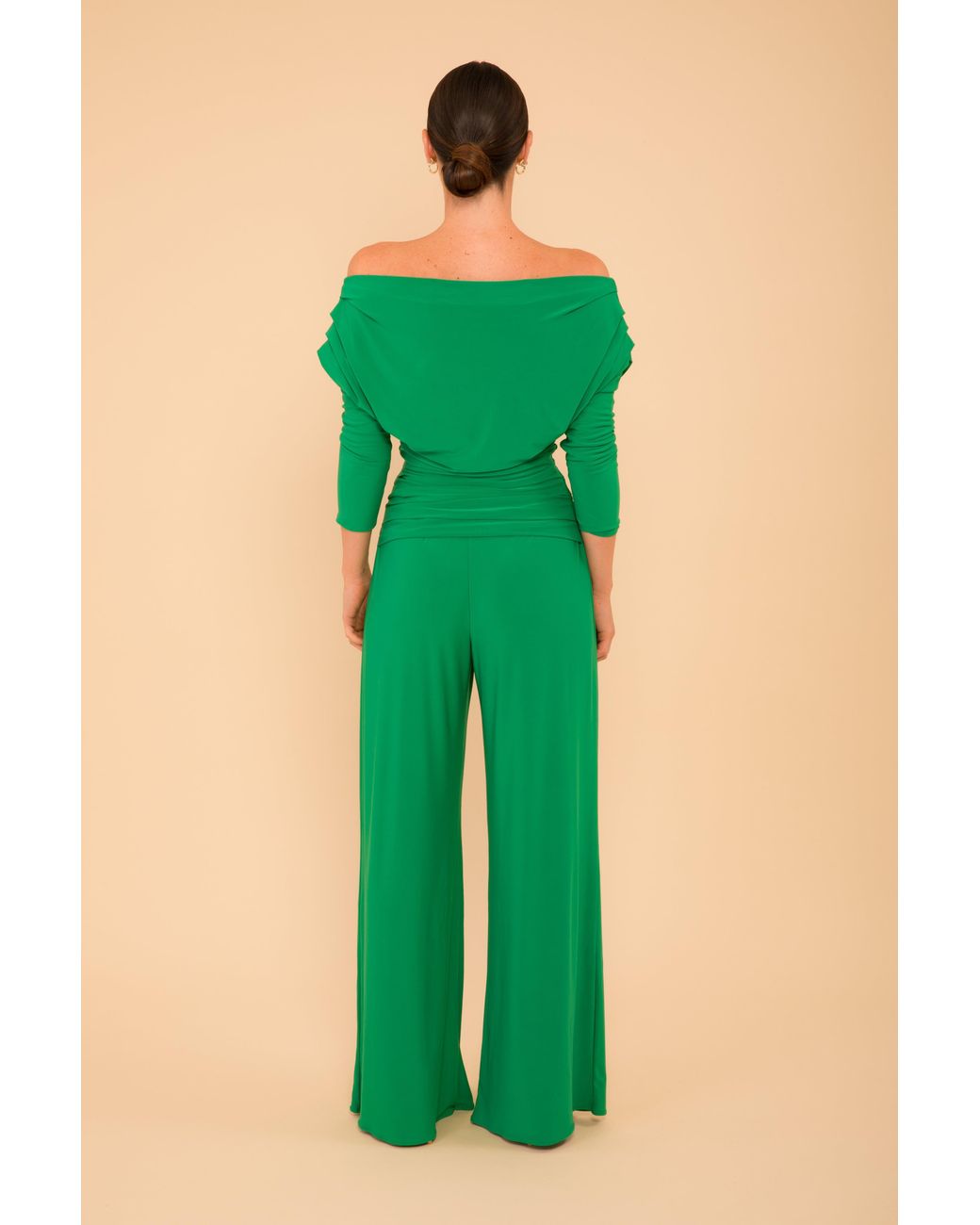 Atom Label Green Carbon Jumpsuit With Sleeve