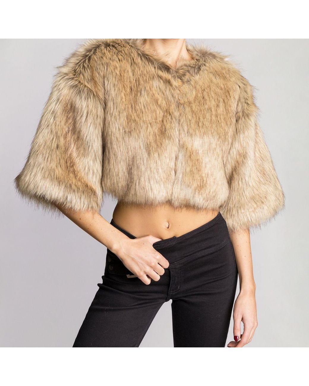 Love and Nostalgia Natural Little Fur Coat