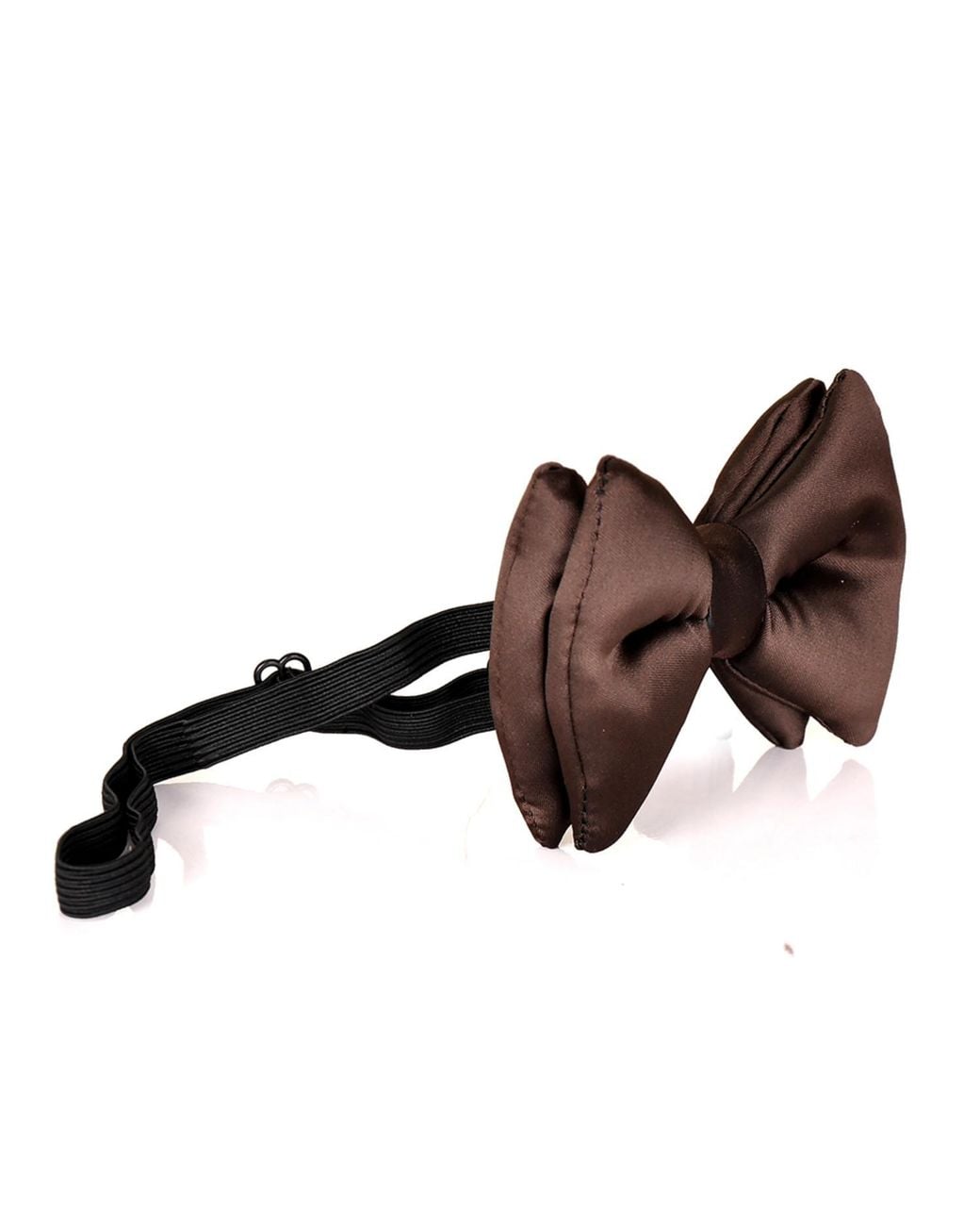 DAVID WEJ Brown Silk Bow Tie for men