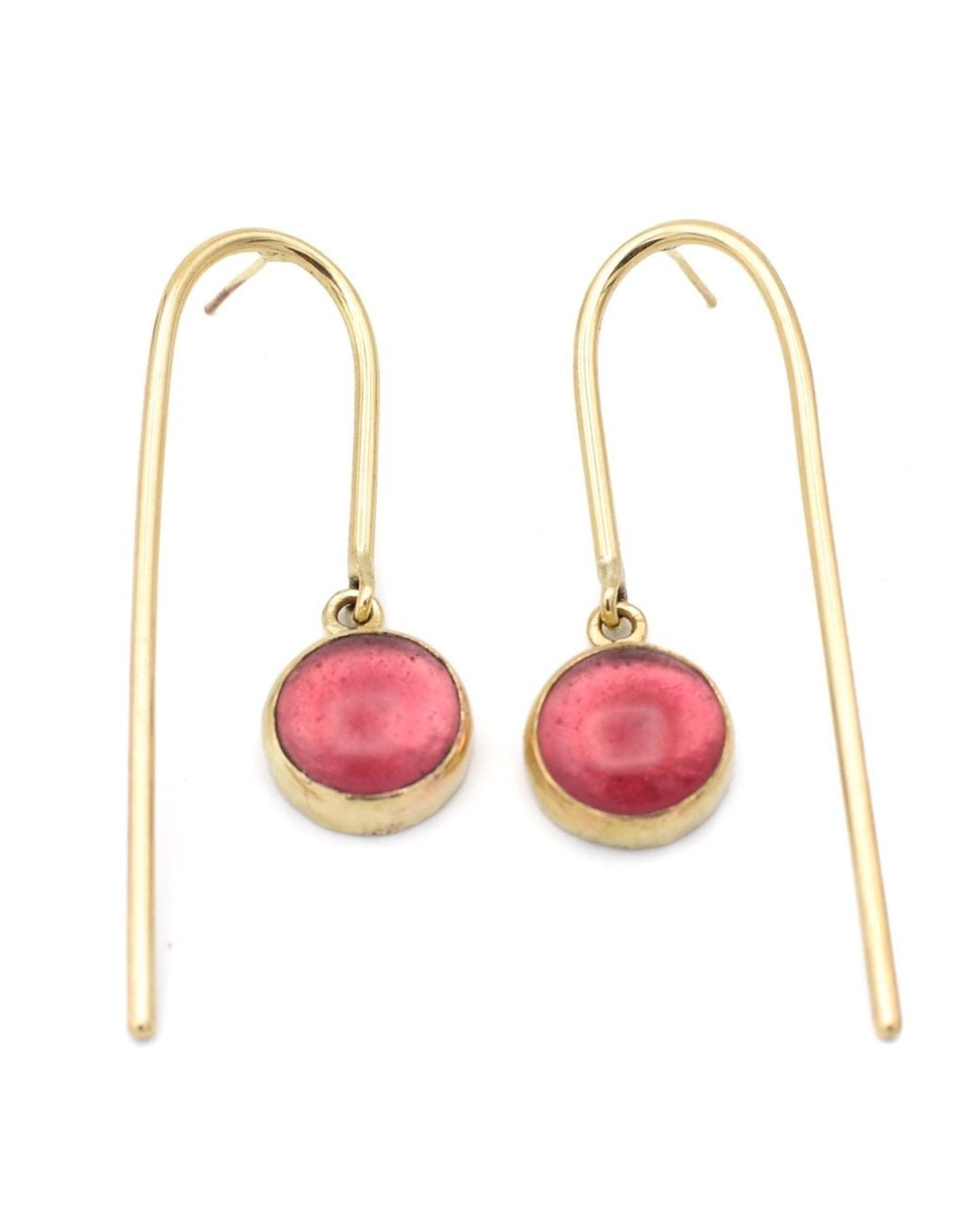 Lala Salama Pink Glass Earrings