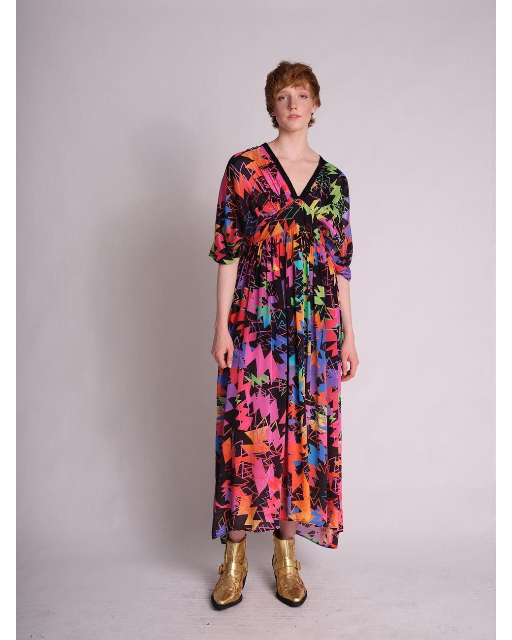 Any Old Iron Red Zowie Kaftan Dress