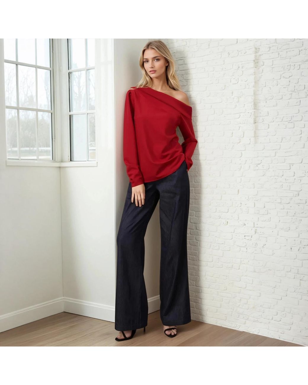 Yumi Kim Red Nikola Top