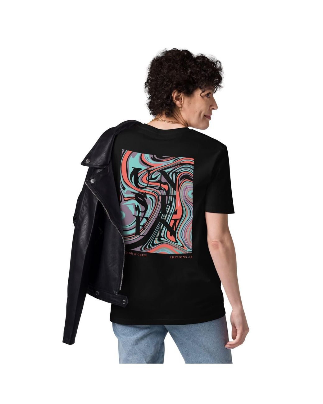 Anchor and Crew Black Eighteen Unseen Editions Organic Cotton T-Shirt