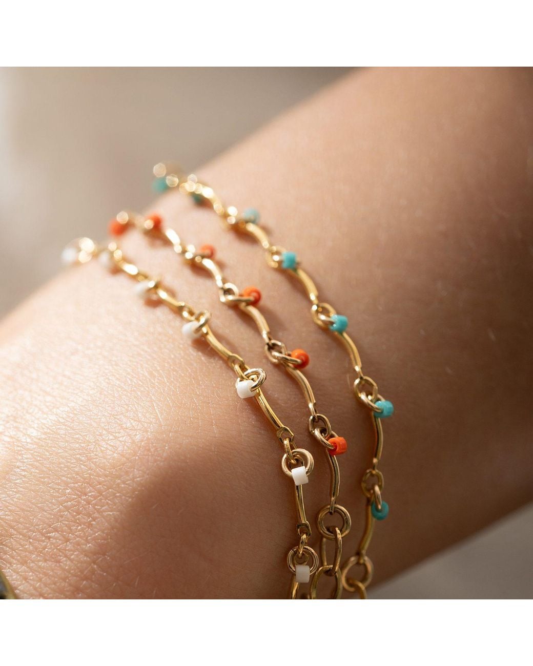 Kate Koel Metallic Coral Bracelet