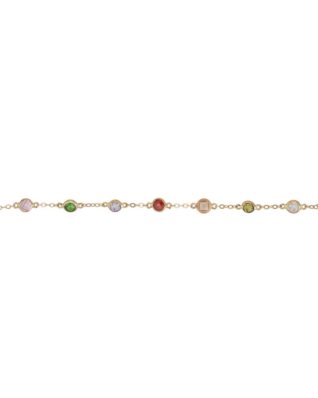 Latelita London Metallic Solid 14K Multi Gemstone Bracelet